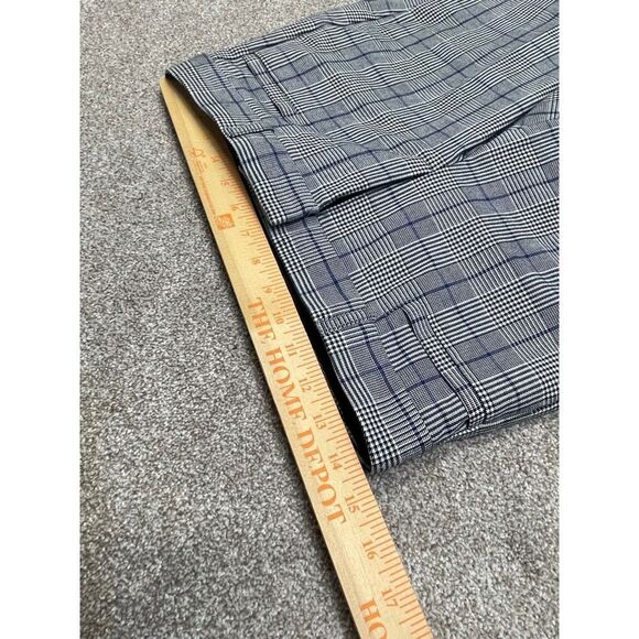 Banana Republic womens sz Sloan Size 0 Gray Prince Of Wales Check Cotton - Picture 9 of 12